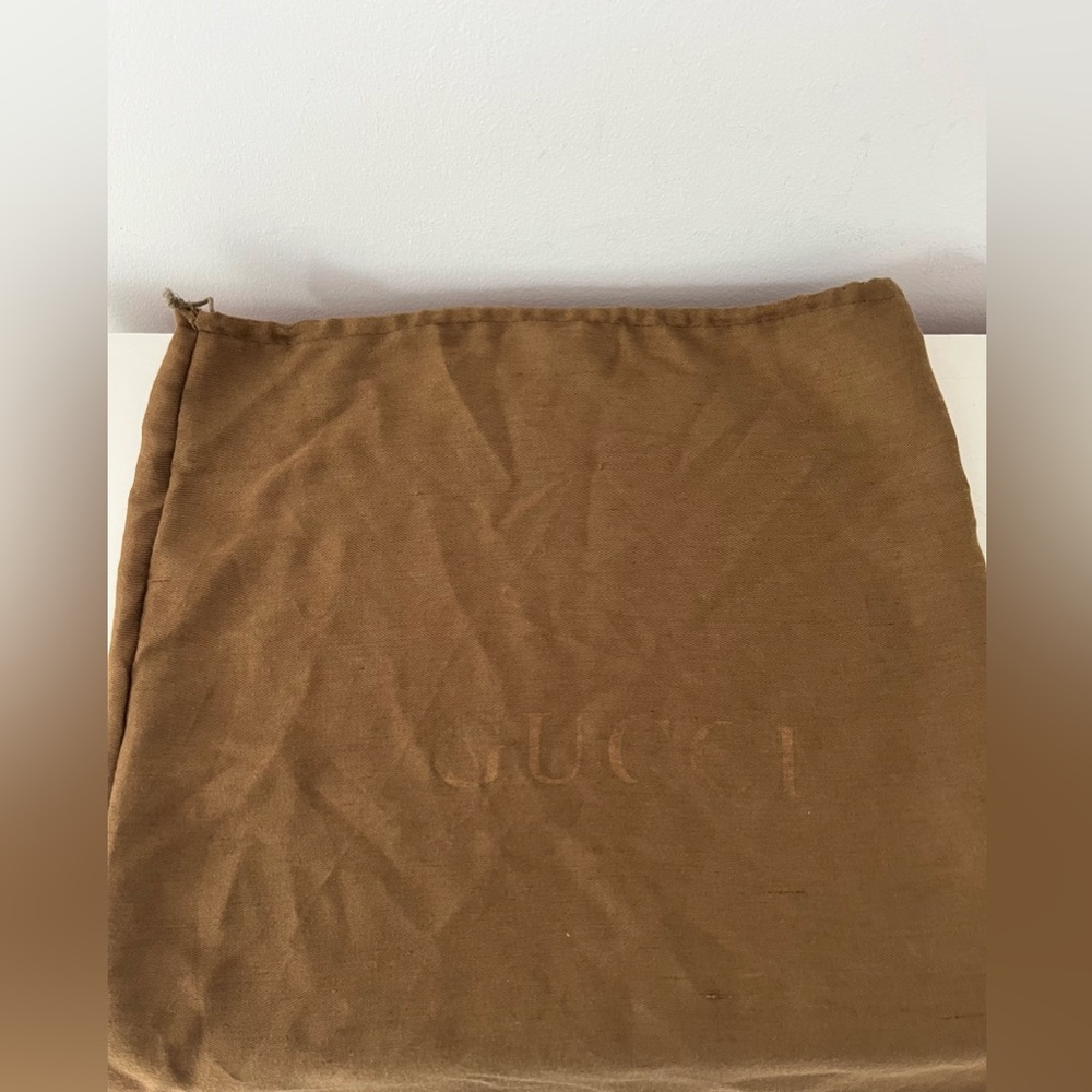 Gucci Purse Brown Dust Bag Storage Pouch Fabric Satchel